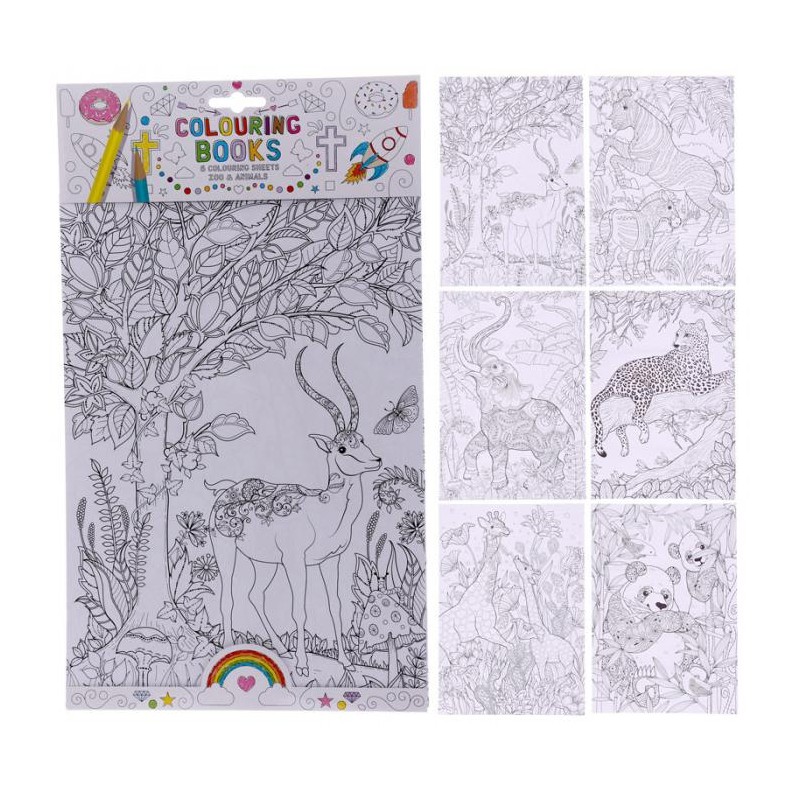 3296 coloriage adulte animaux du zoo
