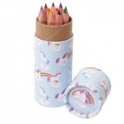 Tube de Crayons de Couleur - Licorne