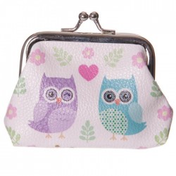Porte-Monnaie Chouettes Amoureuses