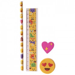 Set Papeterie Smiley Coeur Love