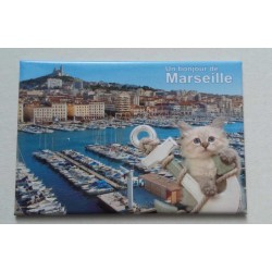 Magnet  "Un bonjour de Marseille"