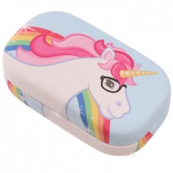 Etui à Lentilles de Contact - Licorne Rose