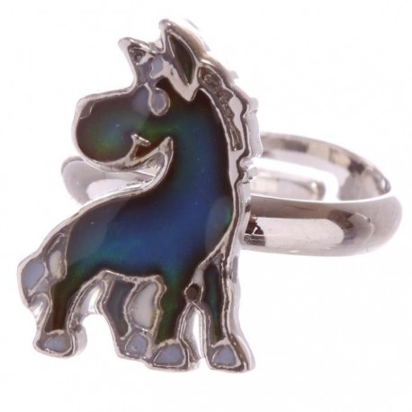 Bagues D'humeur Enfant Dinosaure – 2 Bagues Changeant De Couleur Avec La Température – Taille Ajustable