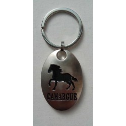 Porte-Clés Galet Cheval Camargue