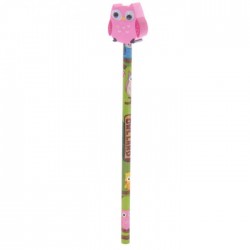 Crayon et Gomme Hibou (Rose)