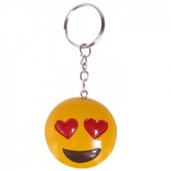 Porte-Clés Smiley Emoti Coeurs
