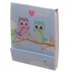 Limes à Ongles Hiboux Amoureux - Etui Bleu