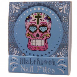 Limes à Ongles Jour des Morts Mexicains (Bleu)