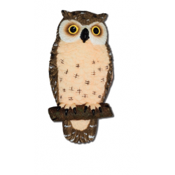 Magnet Hibou Marron Foncé