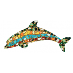 Magnet Dauphin Mosaïque