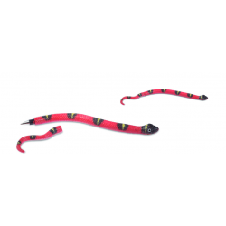 Stylo Plastique Serpent Faux Corail