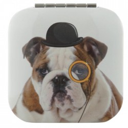 Miroir Carré Bouledogue Anglais