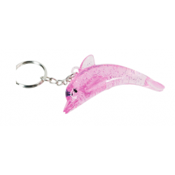 Porte-Clés Dauphin Pailletté Rose