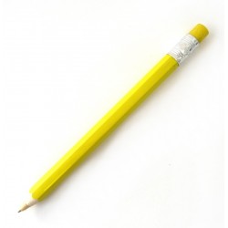 Stylo à Bille en Bois Jaune