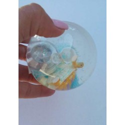 Balle Rebondissante Lumineuse Tortue (Bleu)