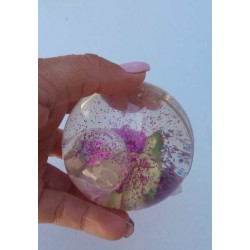Balle Rebondissante Lumineuse Tortue (Rose)