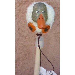 Crayon à Papier Pompon Canard en bois 