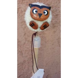 Crayon à Papier Pompon Hibou en bois 