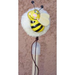 Crayon à Papier Pompon Abeille en bois 
