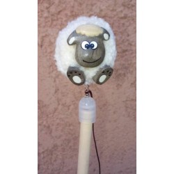 Crayon à Papier Pompon Mouton en bois 