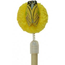 Crayon à Papier Pompon Cigale en bois 