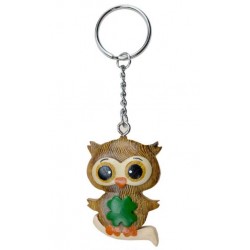 Porte-Clés Hibou en Bois