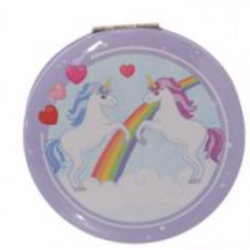 Miroir Rond Licornes