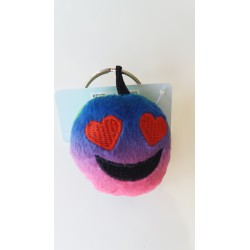 Porte-clés Moelleux Smiley Emoti Amour avec Son 