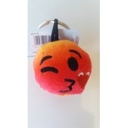 Porte-clés Moelleux Smiley Emoti Clin d'Oeil Amour avec Son 