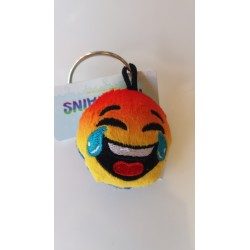 Porte-clés Moelleux Smiley Emoti Mort de Rire avec Son 