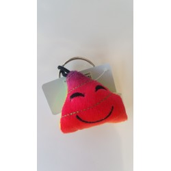 Porte-clés Moelleux Smiley Emoti CaCa Zen avec Son 