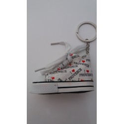 Porte-clés Chaussure Provence Blanche