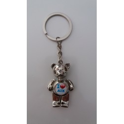 Porte-clés Nounours "I Love Aix"