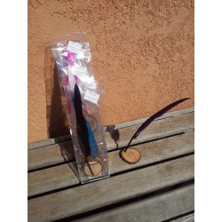 Plume + Support en cèdre d'Ardèche