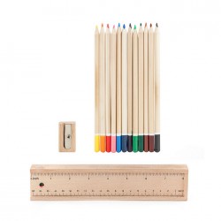 Plumier 12 Crayons de Couleurs KIKKERLAND