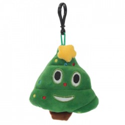 Porte-clés Moelleux Emoti Sapin Etoile Noël avec Son 