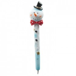 Stylo Noël "Bonhomme de Neige"