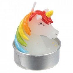 Lot de 6 Bougies Chauffe-plat - Licorne