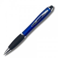 Stylet-Stylo 2 en 1 en plastique Bleu