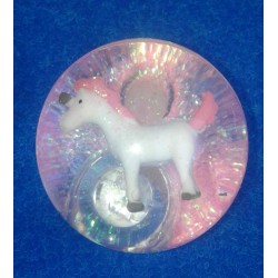 Balle Rebondissante Lumineuse Licorne (Rose) 