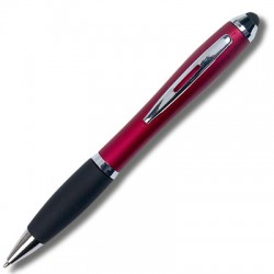 Stylet-Stylo 2 en 1 en plastique Rouge