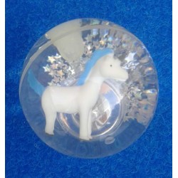 Balle Rebondissante Lumineuse Licorne (Bleu) 
