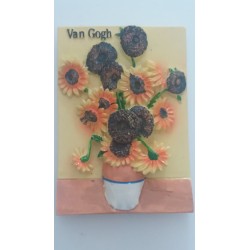 Magnet Résine "Tournesols" Van Gogh 02