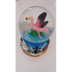 Boule de Neige Flamant Rose Camargue
