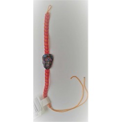 Bracelet Jour des Morts Mexicains Orange/Rose