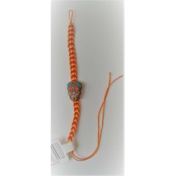 Bracelet Jour des Morts Mexicains Jaune/Orange