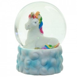 Boule de Neige Licorne Nuage