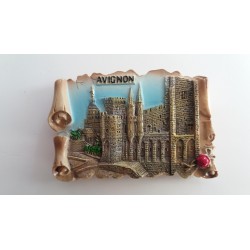 Magnet Résine Parchemin Palais des Papes - Avignon 