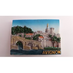Magnet Résine Pont & Palais des Papes Zoom - Avignon