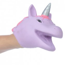 Marionnette à Mains Tête de Licorne Violette